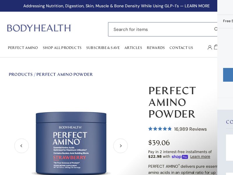 BodyHealth - PerfectAnimo Powder Product - CPS | Int'l