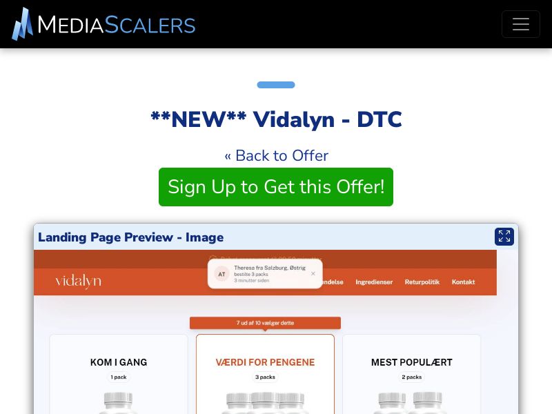 Vidalyn - DTC (Event Tracking) [DK]
