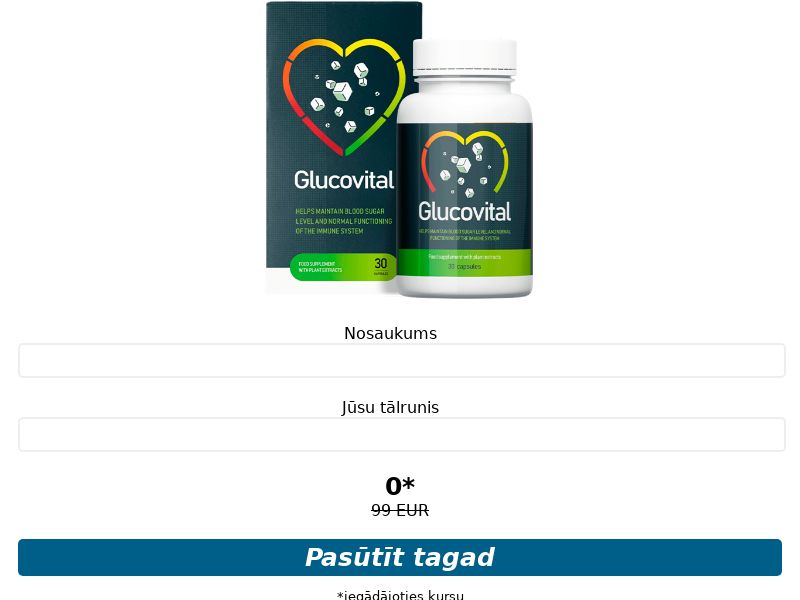 Glucovital caps N30 free LV - SUGAR CONTROL SUPPLEMENT