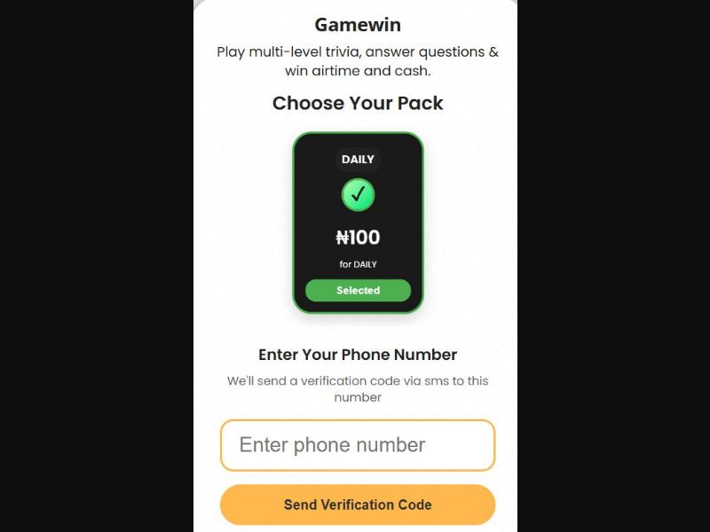 38707 - NG - [MOB] - Game Win Mfilterit - MTN - 2 Click