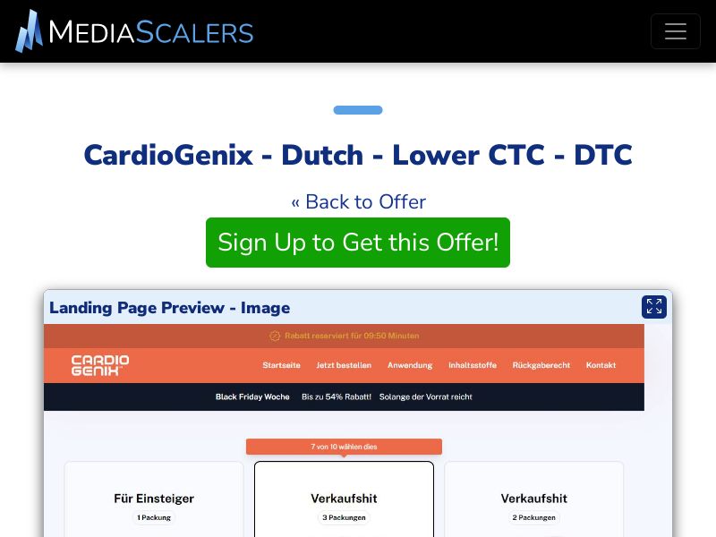 CardioGenix - Dutch - Lower CTC - DTC (Event Tracking) [NL, BE]