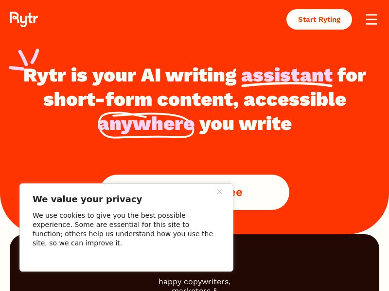 Rytr - AI - RevShare | Int'l