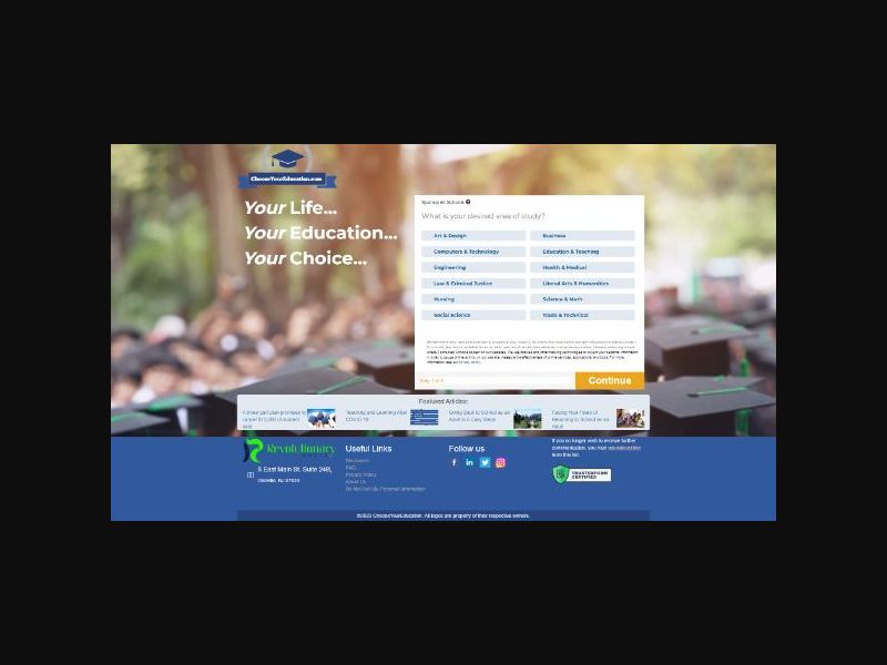 ChooseYourEducation.com - Display + Email - CPL (US)