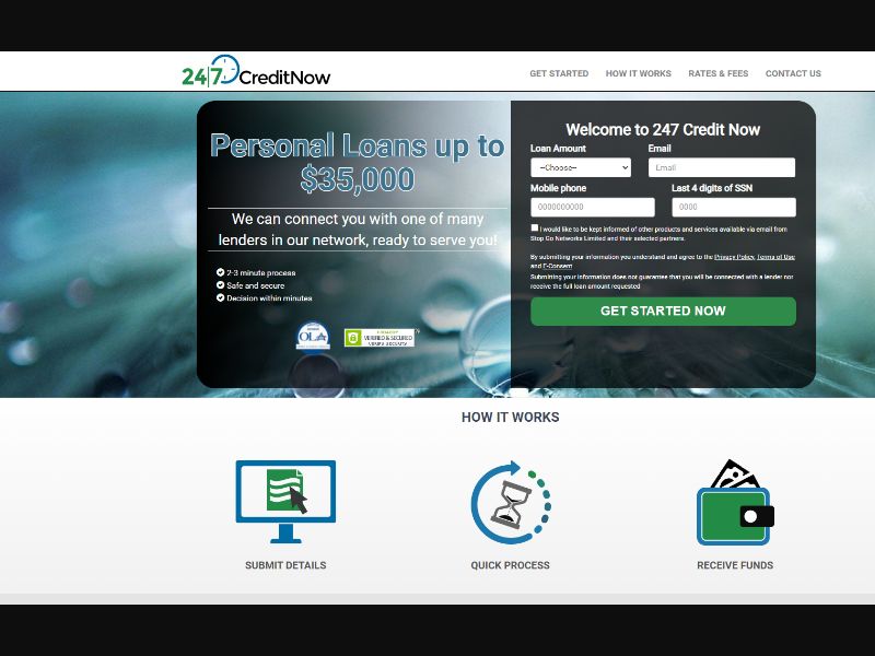 [WEB+MOB] 24/7 Credit Now Loan /US RevShare [Approval Required]