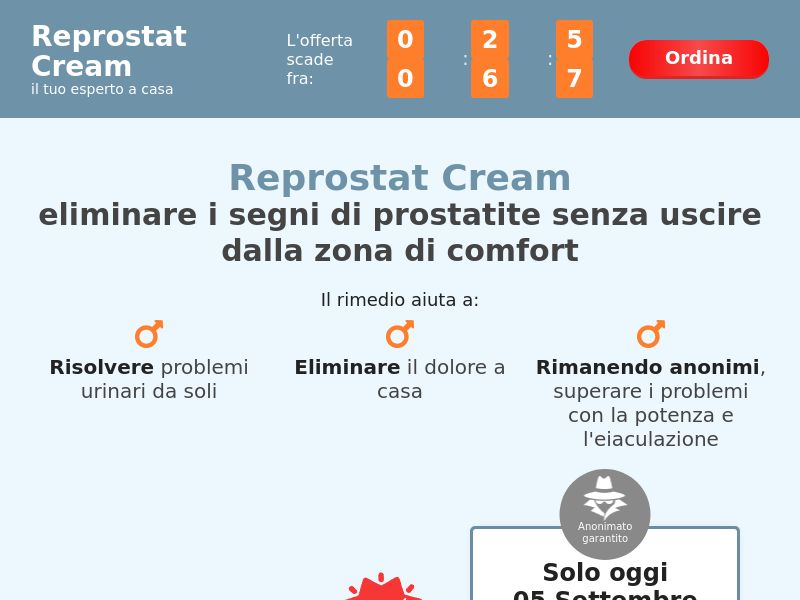 Reprostat Cream EU - PROSTATITS TREATMENT