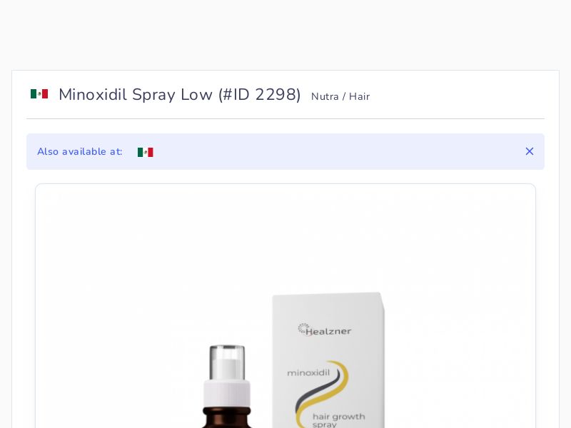 Minoxidil Spray Low