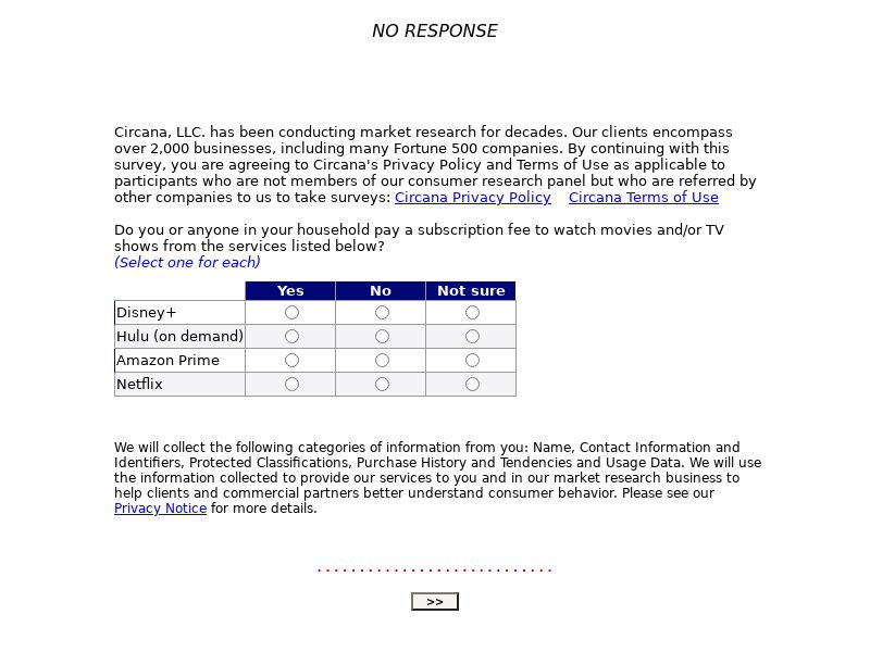 NPD - Streaming Survey V2 - US