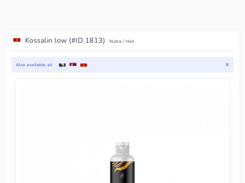 Kossalin low
