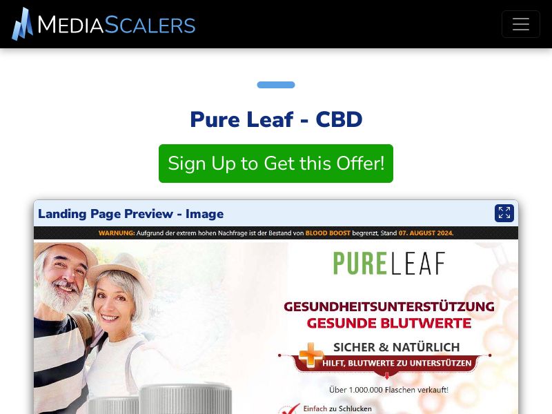 Pure Leaf - CBD {+Quiz, Alt-Landers} (Event Tracking) [CH]