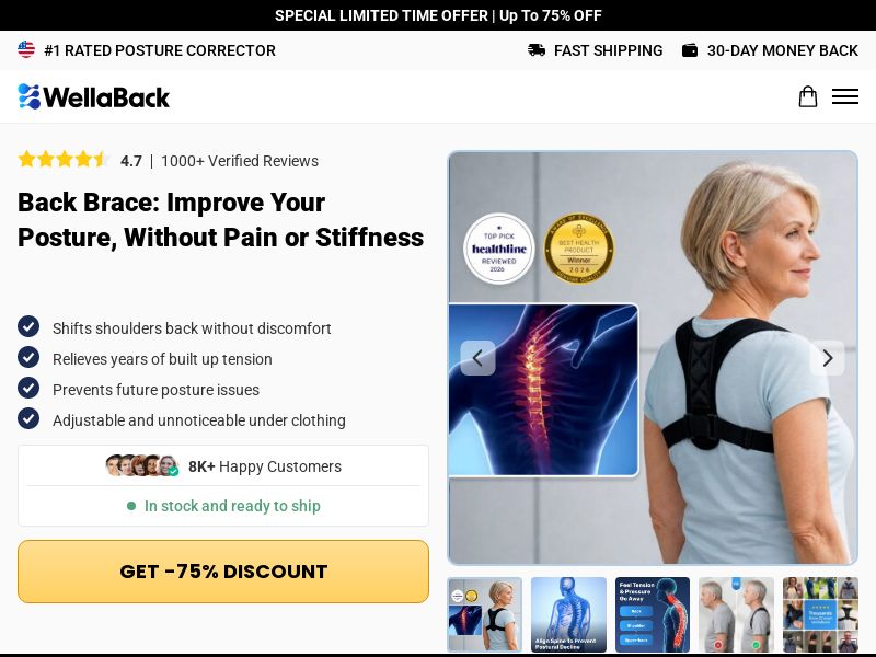 Ecom - Posture Corrector - US