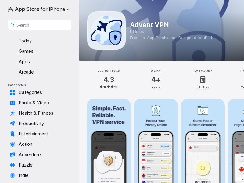 AdventVPN CPI [WW] iOS