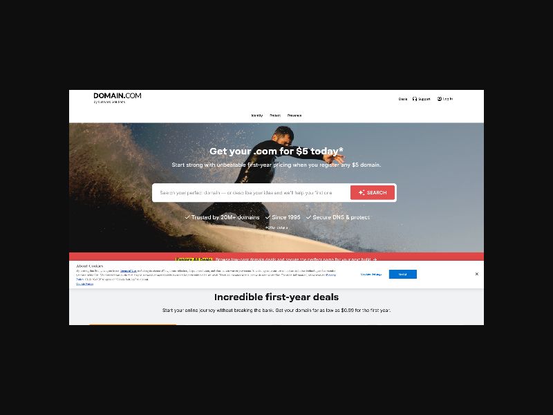 Domain.com - Domains, Hosting, and Website Builder - CPS (WW)