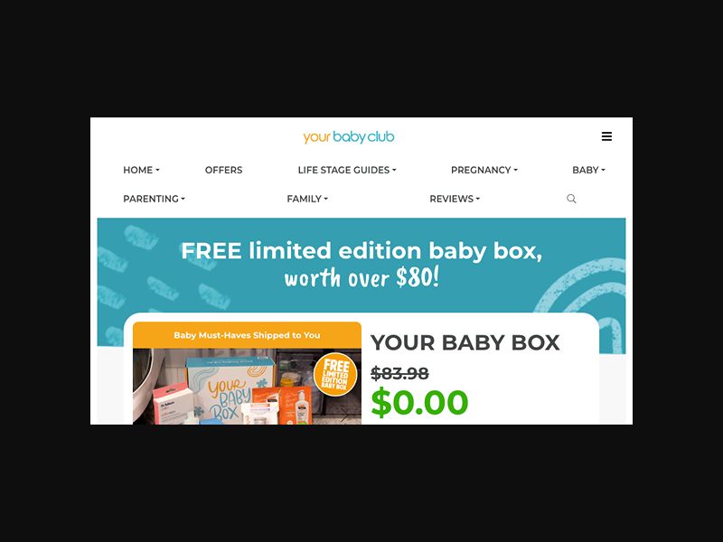 YourBabyClub - Free Baby Box - CPL (US)