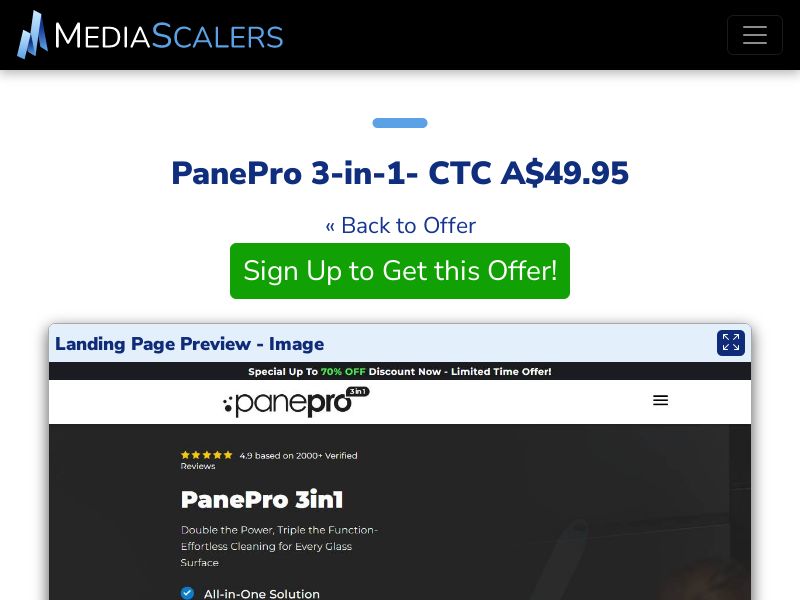 PanePro 3-in-1- CTC A$49.95 {+DTC, Alt-Landers} (Event Tracking) [AU]