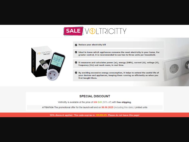 [WEB+MOB] Voltricitty – Power Meter /International (112 GEOs) CPS *FB/TT/Google/Taboola Pixel* [Approval Required]