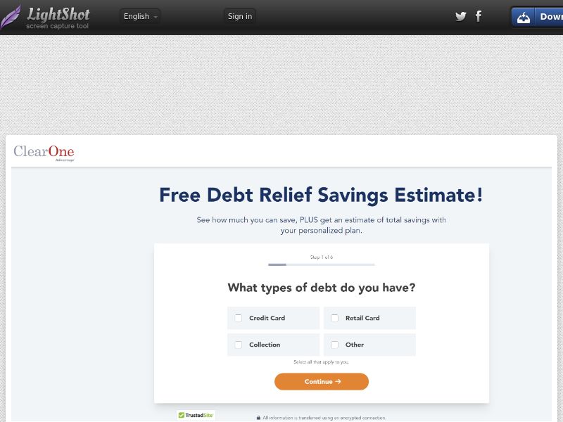 Clear One Debt Advantage (US) (CPL) (SOI) (M-F) (Email)
