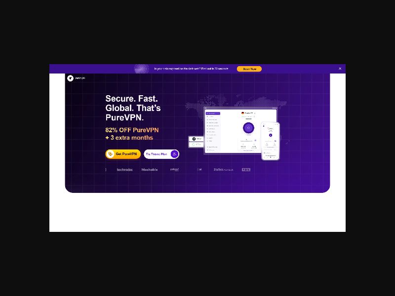 Pure VPN - Super Fast & Secure VPN - RevShare (WW)