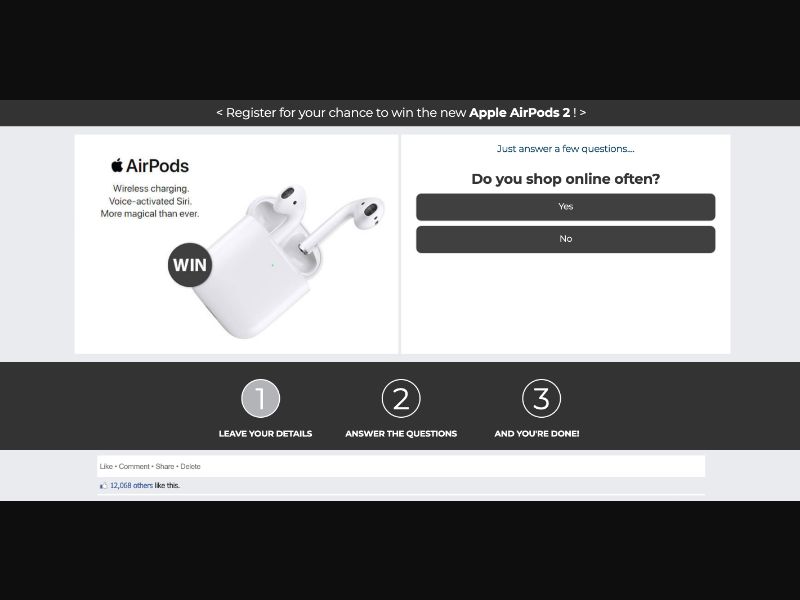 NL - Quiztionnaire - Airpods 2 FB - (CPL)