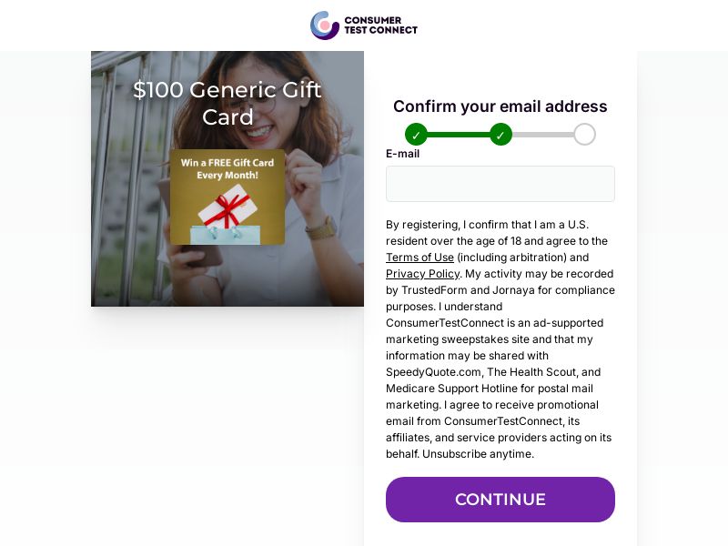 ConsumerTestConnect - 1K$ Cash App