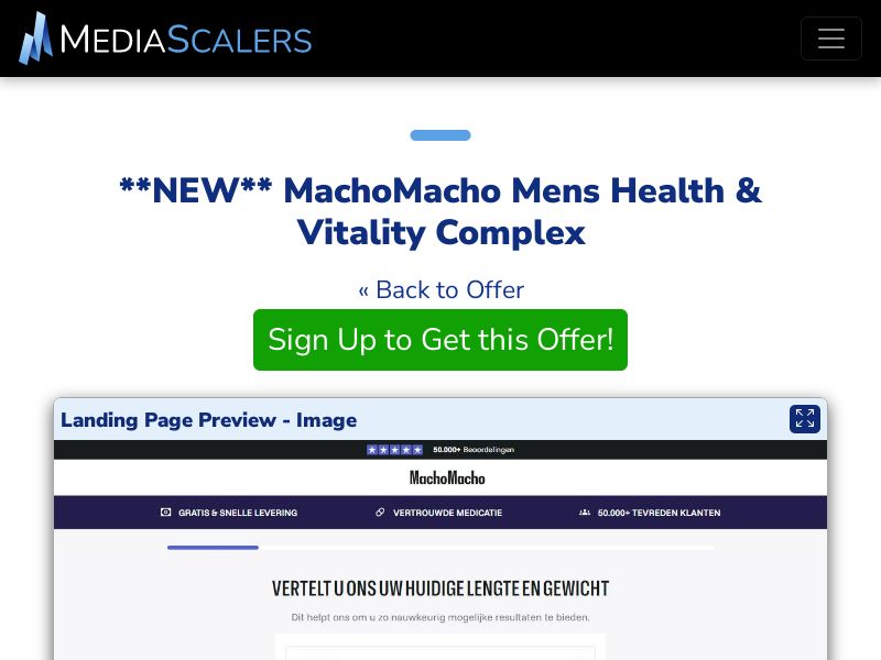 MachoMacho Mens Health & Vitality Complex {+Quiz} [NL]