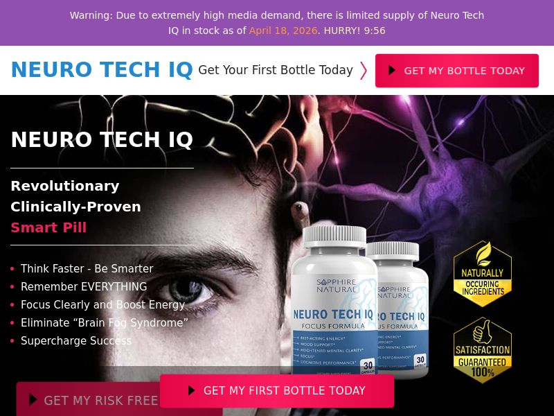 ! NEW OFFER - Neuro Tech IQ [US,CA] (Social,Banner,Native,Push,SEO,Search) - CPA {No BrandBidding}