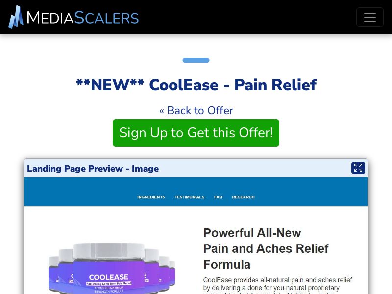 CoolEase - Pain Relief {+DTC, TSL, VSL, Alt-Landers} [US, DE, CA, AU, UK, FR, IL, +238 More]