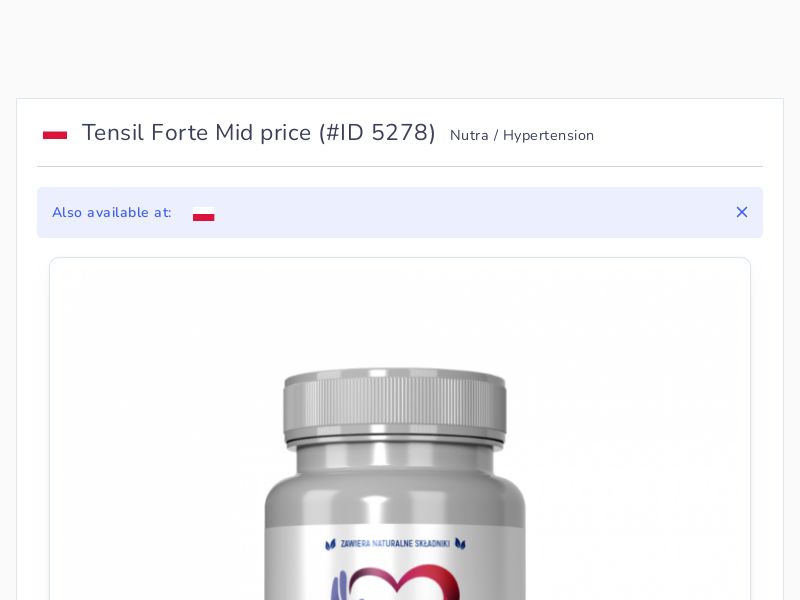 Tensil Forte Mid price