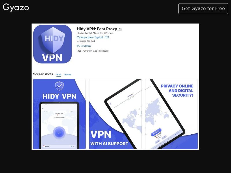Hidy VPN CPI Direct ()