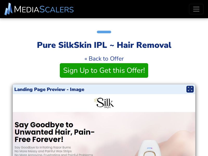 Pure SilkSkin IPL ~ Hair Removal {+DTC, Alt-Landers} (Event Tracking) [UK]