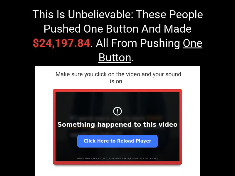 ***TEMPORARY PAUSE*** - Click Into Wealth $37 Info Video - CPA (US,UK,CAN,NZ,AUS)