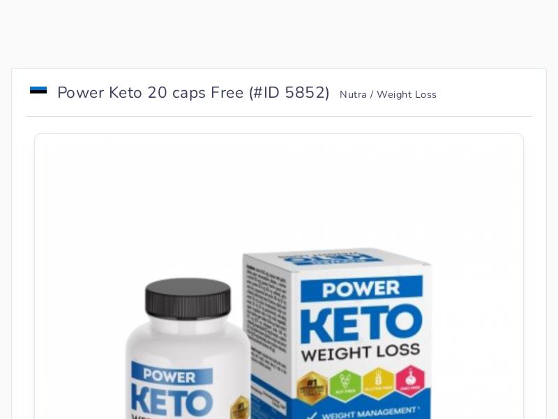 Power Keto 20 caps Free