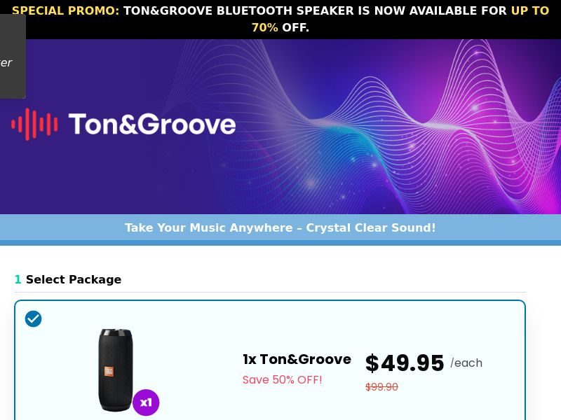 Ton&Groove Speaker - DTC [UK,AU,DE,AT] (Social,Banner,Native,Push,SEO,Search,Brand Bidding) - CPA