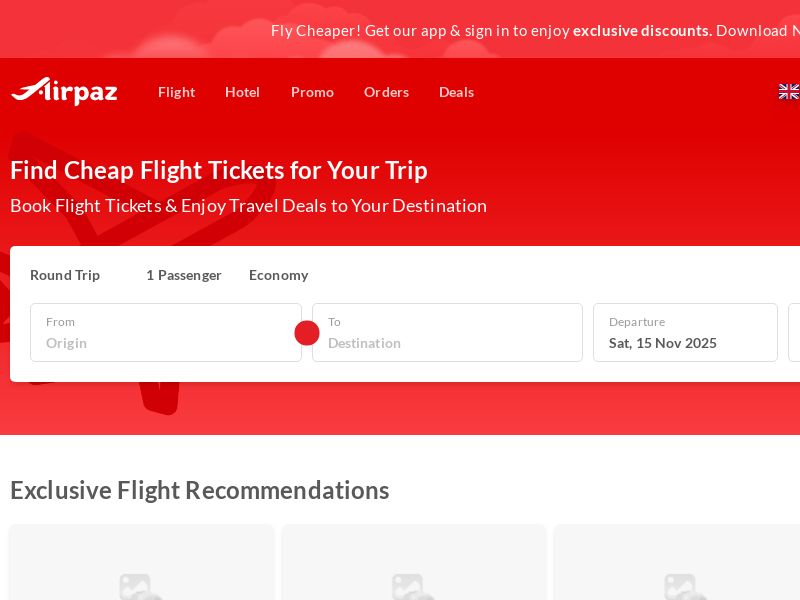 Airpaz.com Travel CPS - Worldwide