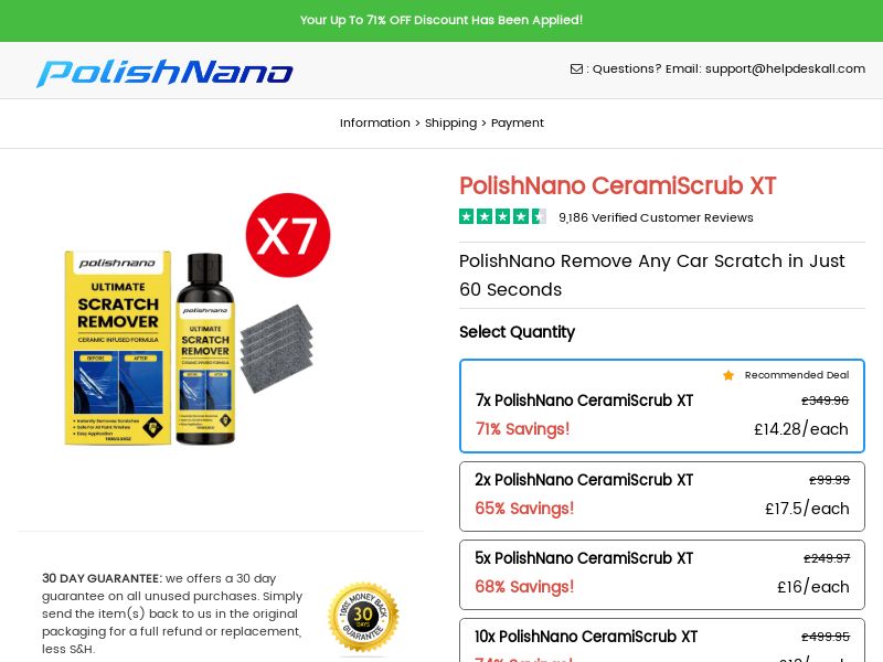 PolishNano CeramiScrub [UK] (Social,Banner,Native,Push,SEO,Search,Brand Bidding) - CPA