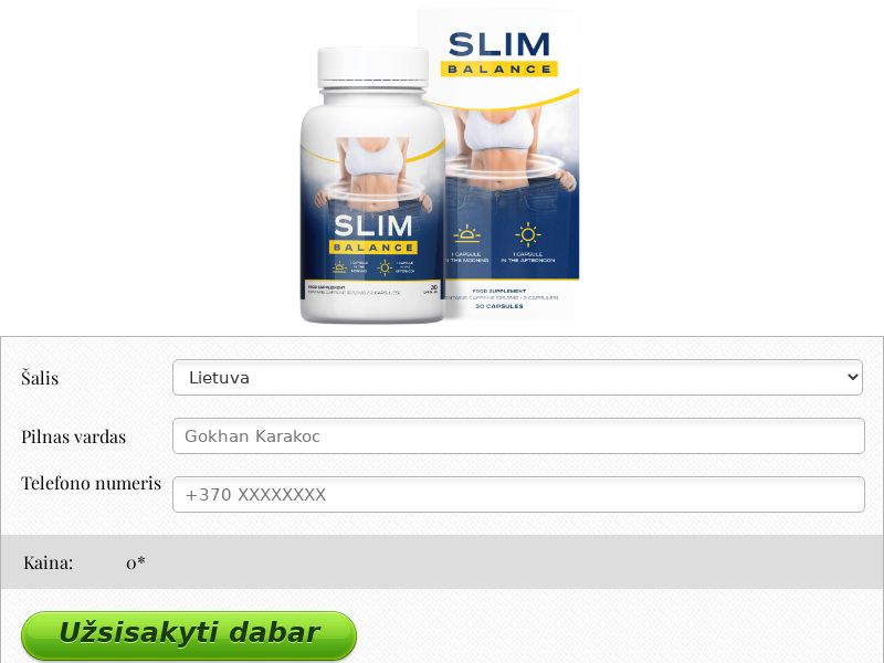SlimBalance Caps N30 free LT - WEIGHT LOSS TREATMENT