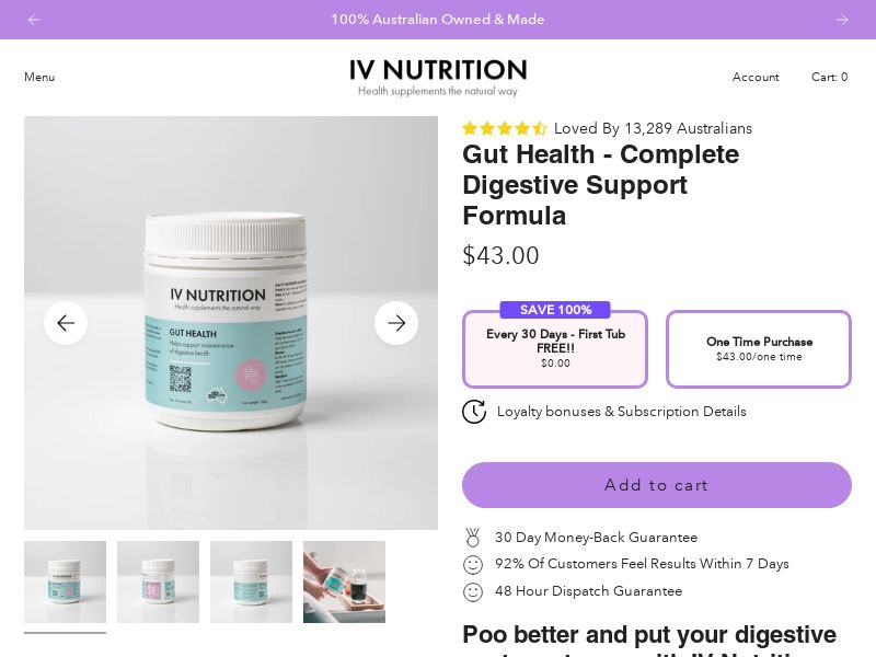 IV Nutrition | Say Bye to Bloating / IBS & Heartburn | Free Tub Promo! | AU CA NZ US