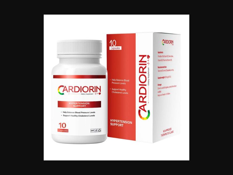Cardiorin - capsules for hypertension | low price