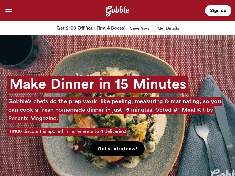 Gobble - 15 Minute Dinner Kits - CPS (US) 