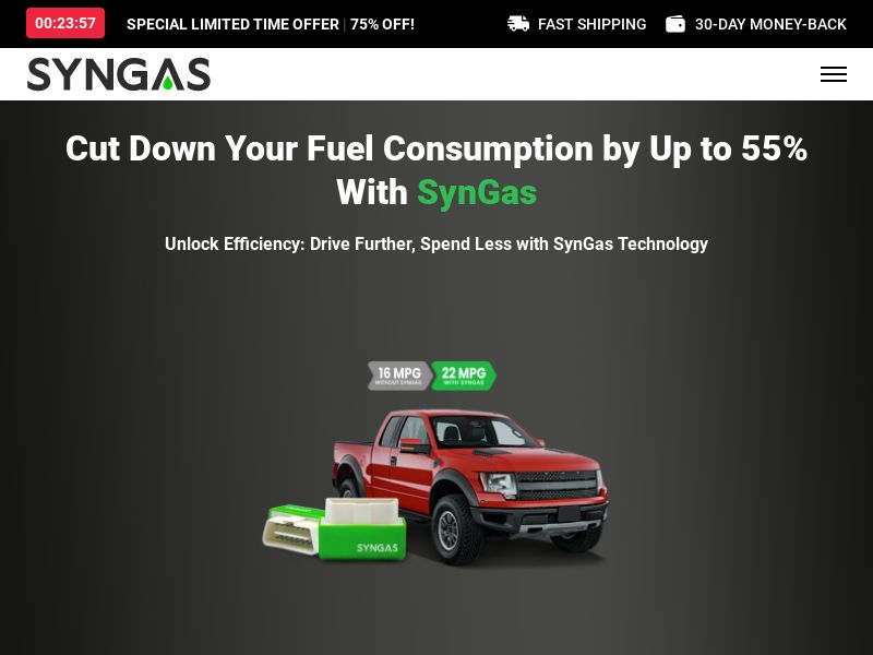OBD Fuel Saver - SynGas - CTC $39.99