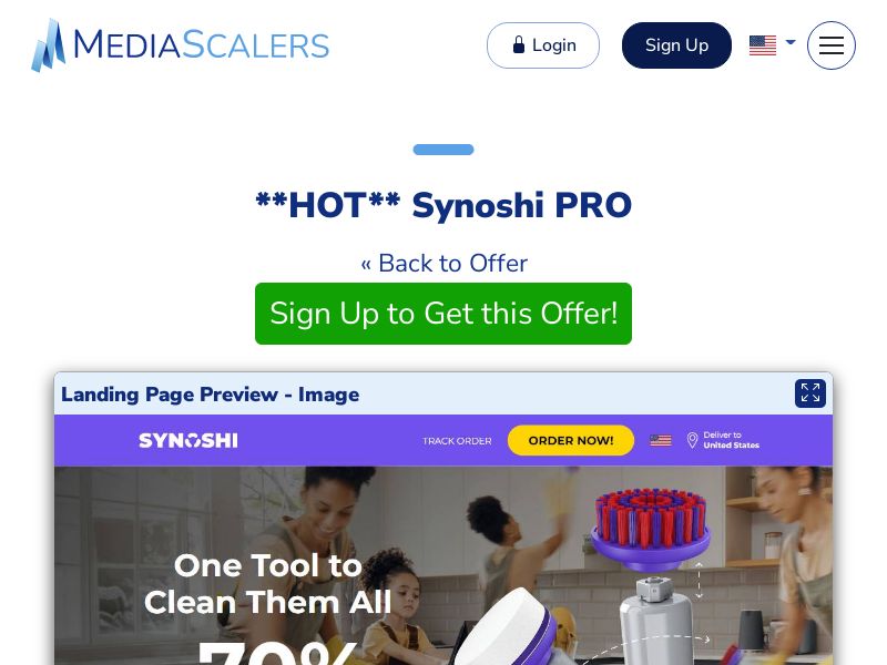 Synoshi PRO {+Advertorial, DTC, Multi-Lang} (Event Tracking) [US, DE, CA, AU, UK, FR, IL, +45 More]