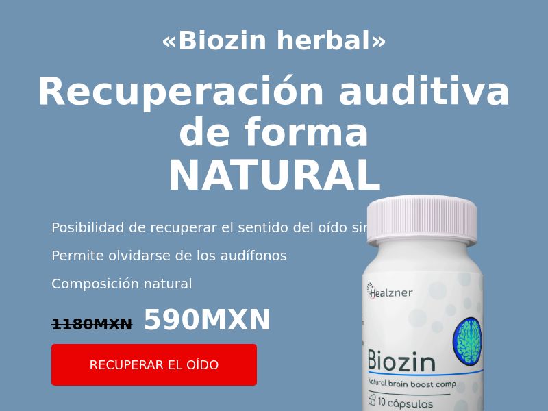 Biozin LOW PRICE (MX) - HEARING HEALTH HOLD