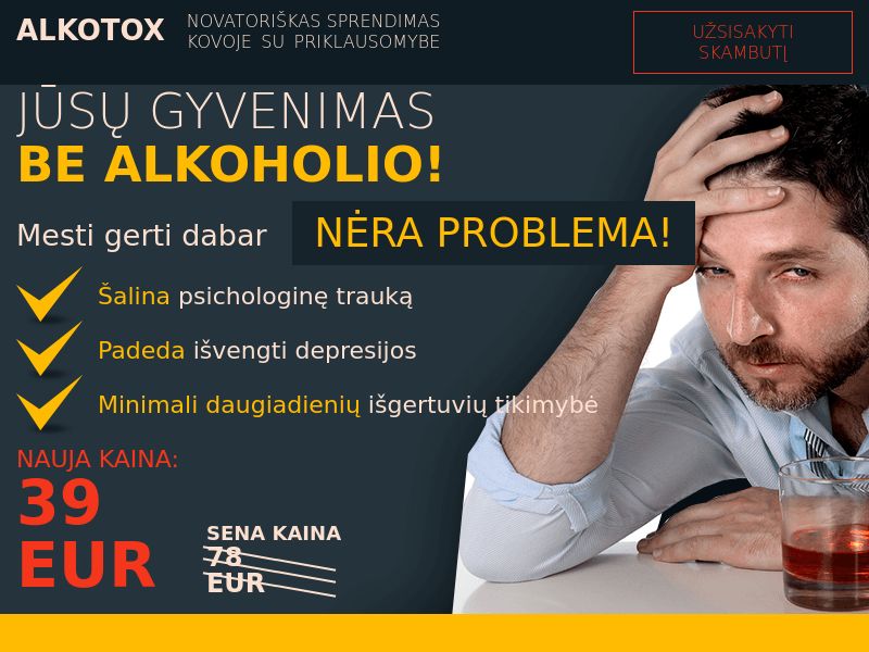 ALKOTOX LT - alcoholism treatment product