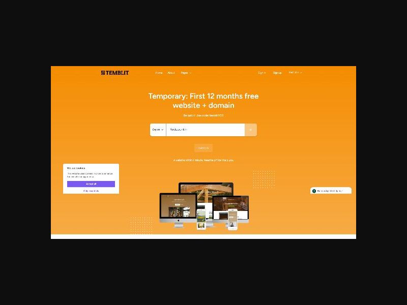 Temblit - Website Template Builder - CPS (US,CA,UK + more)