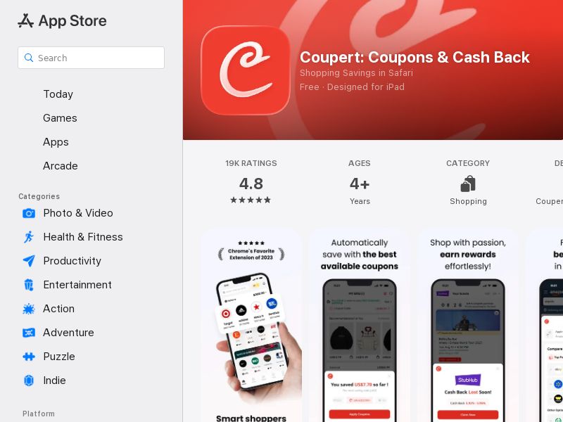 Coupert iOS Mobile CPA - Multiple Geos