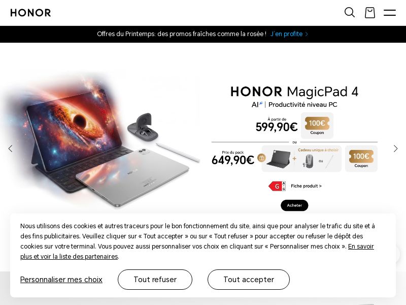 Honor.com/fr Ecommerce CPS - France