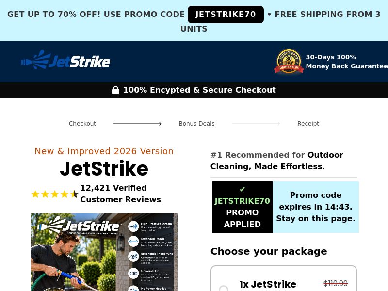 ! NEW OFFER - JetStrike Water Hose - DTC [US,UK,AU] (Social,Banner,Native,Push,SEO,Search,Brand Bidding) - CPA 