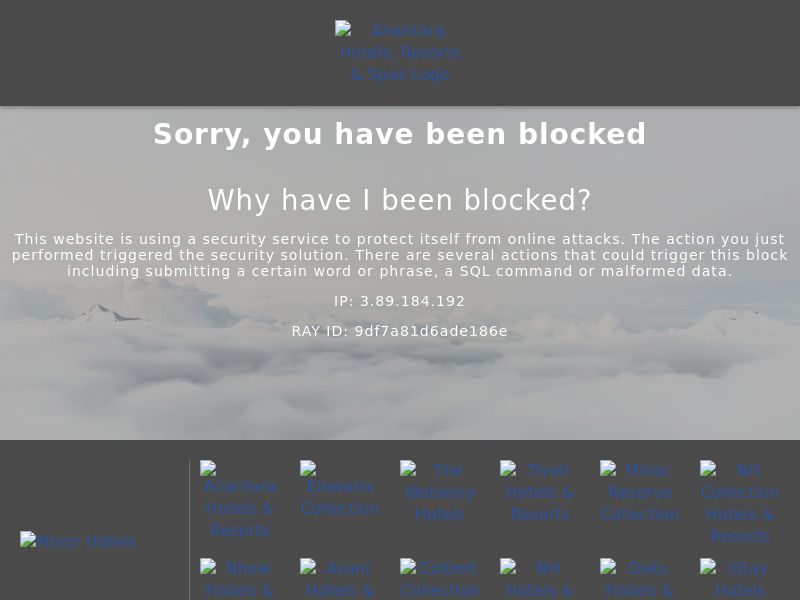 [WEB+MOB] Anantara Hotels & Resorts /International - Revshare 2.40%