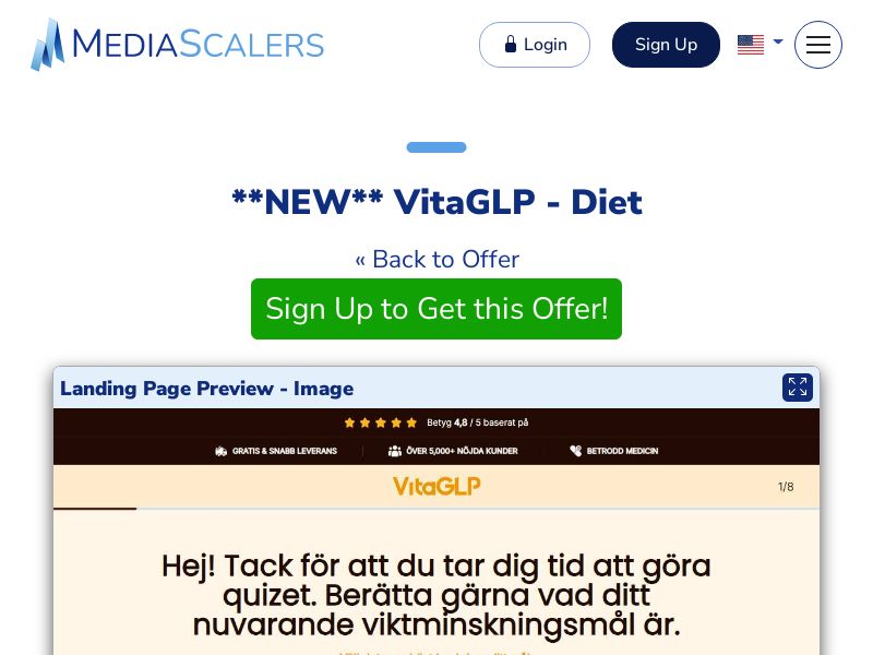 VitaGLP - Diet {+Quiz, DTC} [SE]