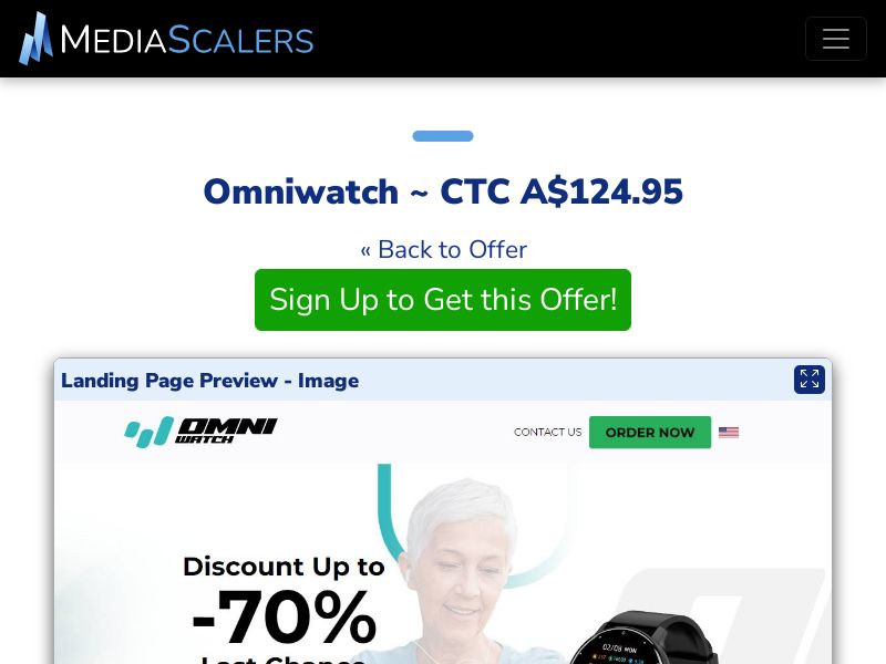 Omniwatch ~ CTC A$124.95 {+Advertorial, DTC, Alt-Landers} (Event Tracking) [AU]