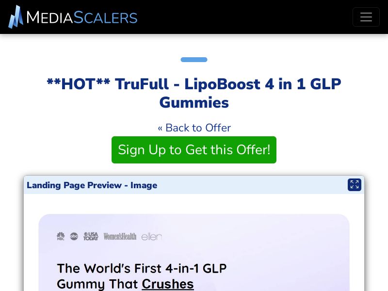 TruFull - LipoBoost 4 in 1 GLP Gummies {+DTC} [US, DE, CA, AU, UK, FR, NZ, +52 More]
